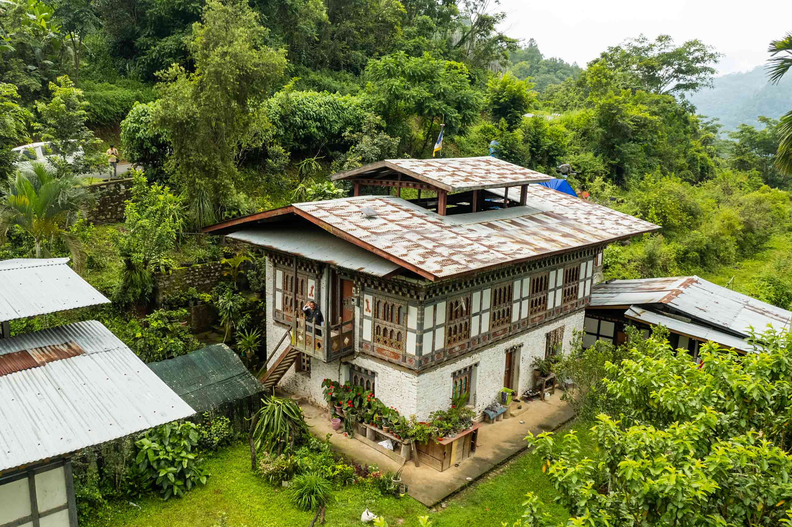 A solitary Monk Travels Mongar and dametshi